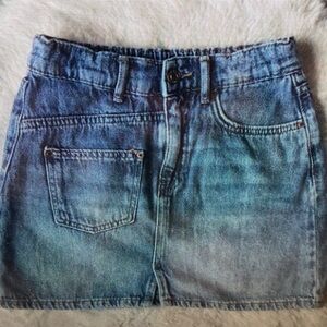 Denim Blue Kids Skirt